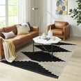 thumbnail image 2 of Madison Park Woven Turkish Area Rug, Black/Ivory - 6x9', 2 of 5