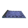 thumbnail image 2 of Ahgly Company Indoor Square Oriental Blue Traditional Area Rugs, 5' Square, 2 of 4