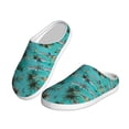 thumbnail image 2 of KLL Hawaii Palms Pattern Adult Unisex Cozy Slippers,Fuzzy Slip-on Slippers TPR Sole Slippers Comfort Plush Home Footwear for Indoor & Outdoor-46/47, 2 of 7