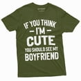 thumbnail image 6 of Valentine's Day Funny T-shirt If you Think I am cute should see my boyfriend gifts (X-Large Grey), 6 of 7