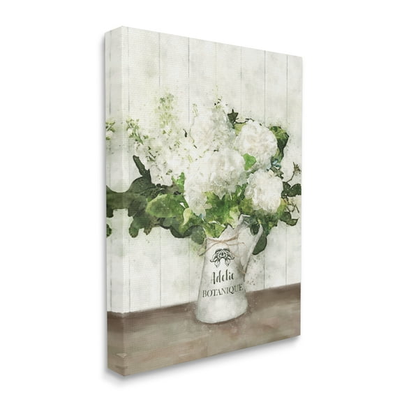 Stupell Industries Farm Fresh White Florals in Antique Milk Pitcher Designed by Ziwei Li