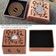 thumbnail image 3 of Incense Burner Zinc Alloy Metal Heart Sutra Disk Household Crafts Buddhist Supplies, 3 of 3