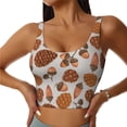 thumbnail image 2 of Lsque Pinecone Autumn Pattern Printed Women'S Sports Bra, Compression, Moisture Wicking, High-Impact Sports Bra For Women,Supportive sports bra-X-Large, 2 of 9