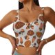 thumbnail image 1 of Balery Pinecone Autumn Pattern Sujetadores deportivos con espalda cruzada para mujer, acolchados, sin costuras, de alto impacto, ideales para yoga, gimnasio, entrenamiento y fitness.-, 1 of 8