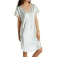 thumbnail image 1 of Robe de Nuit pour Femmes Shadowline 4503 Charming Charmeuse (Menthe 2X), 1 of 4