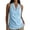 Light Blue, variant on Women's Halter Neck Cowl Backless Sleeveless Blouse Loose Fit Casual Summer Top for Women