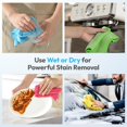 thumbnail image 3 of Microfiber Cleaning Cloth 220GSM, Pack of 10, Size:12" x 12", Ultra-Soft, High-Density Non-Abrasive Cleaning Towels for Cars, Glass, Kitchen, Reusable Rags,, 3 of 6