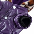 thumbnail image 4 of GASTROPOD Dog Cold Weather Coats-Cozy Windproof Winter Dog Jacket Thick Padded Warm Coat for Small Medium Large Dogs(S Purple), 4 of 7