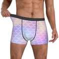 thumbnail image 2 of Kdxio Men's Boxer Briefs with Fish Scale1 Print - Comfortable and Breathable Underwear for Everyday Wear, 2 of 7