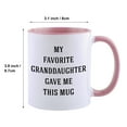 thumbnail image 2 of KAAYEE Funny Grandparent Coffee Mug,Unique Birthday Grandparents Day Christmas Gifts for Grandma Grandpa From Granddaughter -11oz Novelty Tea Cup,Pink, 2 of 7