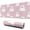 Pink Halloween Ghosts, variant on Long Mouse Pads for Desk,Playful Halloween Ghosts Pattern Desk Mats on Top Of Desks, Desk Mouse Pad Extra Large with 3mm Non-Slip Base and Stitched Edge for Gaming,Office,Work,Home 31.5x11.8in