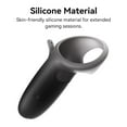 thumbnail image 5 of HZLucki Upgraded Controller Grips Compatible with Meta Quest 3S/Quest 3 Accessories, Extended Gradient Silicone Controller Strap, Widened Adjustable Knuckle Straps Fits Most Hands (Black), 5 of 8