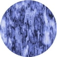 thumbnail image 1 of Ahgly Company Machine Washable Indoor Round Transitional Sky Blue Area Rugs, 3' Round, 1 of 1
