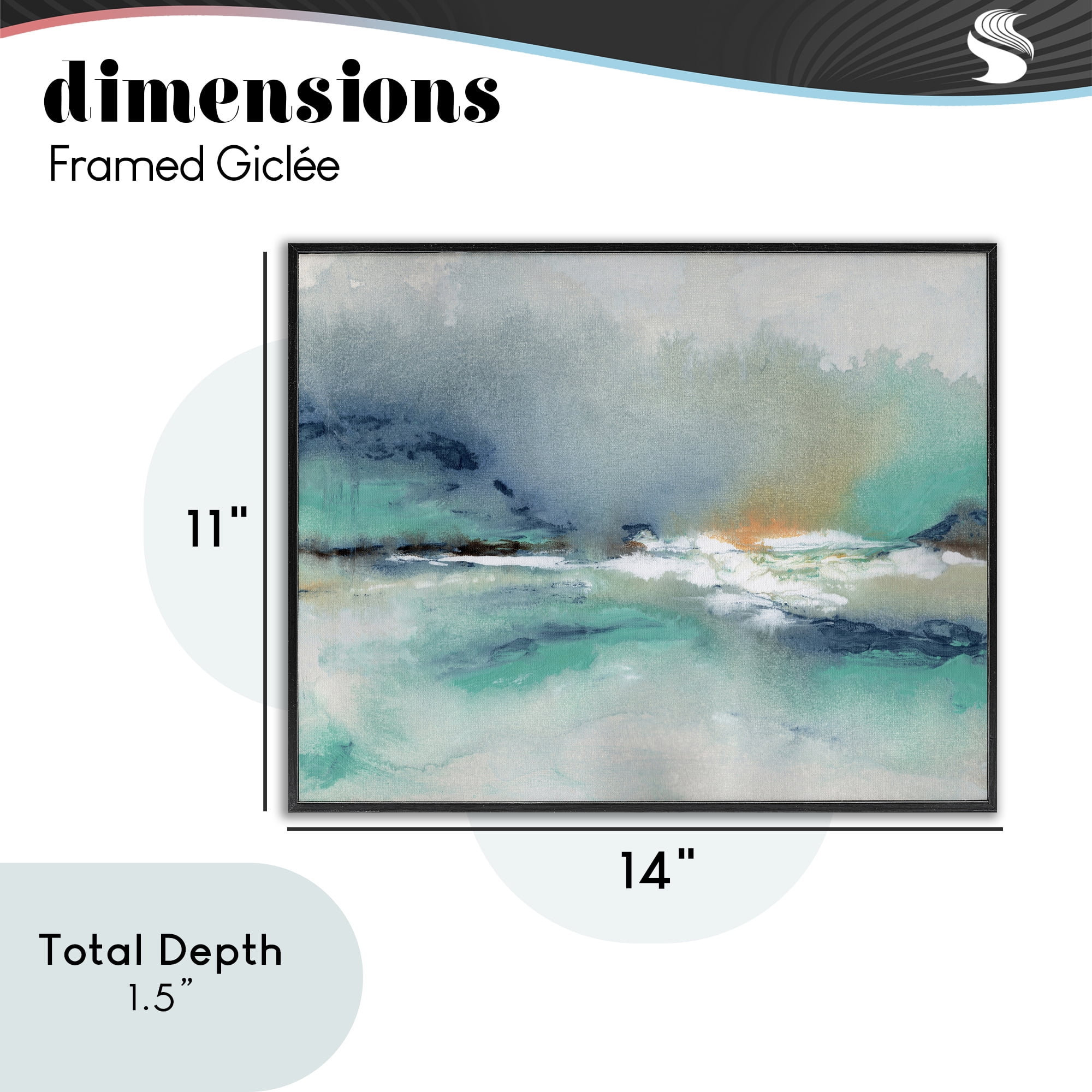 Stupell Industries Sun Bleached Crossing Black Framed Giclee Art, design by NLS Design