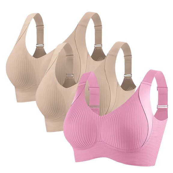 WCJM Women Smock Tank Tops Chic Ruffle Strap Vest Cami Tops Women's Tanks and Camis Women's Ribbed Adjustable Wireless Bra 3 Pack Women Solid Four Breasted Adjustable Wireless Bra
