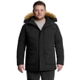 thumbnail image 3 of Soularge Men's Big and Tall Winter Puffer Jacket Snow Coat Thick Windproof Parka with Hood Black 4X, 3 of 12
