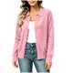 thumbnail image 2 of Neewe Women's Solid Color Knit Cardigan Long Sleeve Round Neck Sweaters Front Button Closure Daily Tops, 2 of 7
