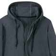 thumbnail image 4 of Fleece Jacket for Mens Winter Warm Lightweight Windproof Jackets Full Zip Hooded Casual Sweatshirts with Pockets, 4 of 8