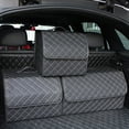 thumbnail image 2 of Caja organizadora para maletero de coche de gran capacidad, bolsa de almacenamiento de herramientas multiusos para coche, caja plegable de cuero para almacenamiento de emergencia Tan Jianjun unisex, 2 of 2