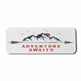 thumbnail image 1 of Saying Computer Mouse Pad, Mountains Full Moon Sky with Flying Gulls Words Adventure Wanderlust, Rectangle Non-Slip Rubber Mousepad Large, 31" x 12", Dark Blue Grey Vermilion, by Ambesonne, 1 of 2