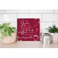 thumbnail image 4 of Him Heart Coffee Unstoppable Deep Cherry 12 x 12 Wood Wall Sign Plaque, 4 of 4