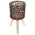 thumbnail image 6 of MRLESS Handwoven Rattan Flower Stand Rustic Planter Indoor Rattan Pot Holder Standing Flower Display Stand, 6 of 8