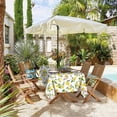 thumbnail image 2 of Outdoor Tablecloth with Umbrella Hole 60x84inch,Floral Lemon Outdoor Zipper Tablecloth, Waterproof Wrinkle Resistant Washable Rectangular Tablecloth for Picnics, Party, Camping and BBQ, 2 of 6