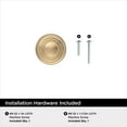 thumbnail image 4 of Amerock Inspirations 1-5/16 inch (33mm) Diameter Champagne Bronze Cabinet Knob, 10 Pack, 4 of 4