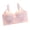 Pink, variant on SnZhen Lightweight Bras for Women Women's Non Steel Ring Style Printed Gathered Middle Button Breathable Underwear Daily Bra