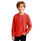 thumbnail image 1 of Camisas de Manga Larga para Niños Tamaño 12-14 Juventud Color Sólido Cuello Redondo Tops Casuales para Cumpleaños Daily School Wear, 1 of 6