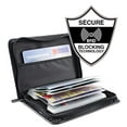 thumbnail image 4 of Escanear billetera segura RFID Bloqueo de aluminio Billetera y 36 titular de tarjeta de crédito Caso de identificación de caso de tarjeta de visita unisex- (Negro) Total Value NGI-2252, 4 of 4