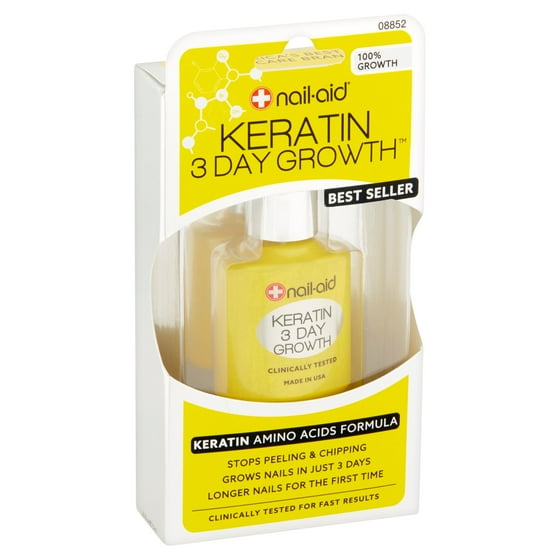 Nail Aid 3 Day Growth Keratin Amino Acids Formula 55 Fl Oz Nail Aid 3 Day Growth Keratin Amino Acids Formula 55 Fl Oz