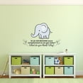 thumbnail image 2 of Get Old Elephant Animal Life Quote Cartoon Quotes Decors Wall Sticker Art Design Decal for Girls Boys Kids Room Bedroom Nursery Kindergarten Home Decor Stickers Wall Art Vinyl Decoration (12x20 inch), 2 of 2