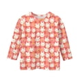 thumbnail image 4 of CCRFTGI Easter Girls Tops Size 7 3/4 Length Sleeve Cute Bunny Rabbit Easter Egg Print T-shirt for kids Girls Fashion for kids Crew Neck Shirts Soft Fall Spring Tee Tops Red 7-8 Years, 4 of 4