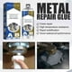 thumbnail image 3 of Xihbxyly Pegamento para Fundición de Metales, Relleno de Grietas de Secado Rápido, Reparación de Soldaduras a Alta Temperatura, Sellador de Fugas Duradero, Fácil Aplicación con Varilla de Empuje y Ra, 3 of 7