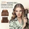 thumbnail image 3 of VEVOR Rotating Hair Dryer Brush, Ionic Hot Air Styling Brush Set with 3 Ceramic Coated Head (1.6", 2", 2"), 4 in 1 Hair Dryer Styler and Volumizer, 3-Temp Blow Dryer Brush for Straightening Curling, 3 of 9