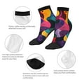 thumbnail image 5 of Fuzoiu Vibrant Abstract Flow Print Adult Socks, Crew Moisture-wicking Socks, Unisex Cushion Crew Socks,Casual Sports Ankle Socks, 5 of 7