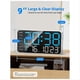 thumbnail image 3 of 8.4In Large Digital Wall Clock,Led Alarm Clock with Digits,Blue, 3 of 5