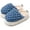 Dark Blue, variant on Puff Warm Slippers for Girls Boys Kids Toddlers, Cute Non-slip Kids Slippers for Indoor and Outdoor