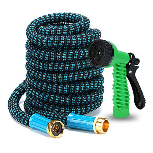 Car Washing Pet and Home Cleaning Yard Greenbest Expanding Garden Hose No Kinks Farm Hose Water Hose with Spray 50 Feet for Watering Lawn Garden Green