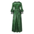 thumbnail image 4 of SCSAlgin Victorian Dress for Women 1800S Medieval Renaissance Dresses Corset Flare Sleeve Dress Cocktail Party Ball Gown, 4 of 6