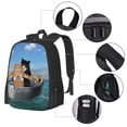 thumbnail image 4 of Daiia Two Brave Cats Are Floating On The Sea Iceberg Backpack for Men and Women -Durable Backpack Large Capacity, Water-Resistant Bag with Adjustable Straps and Laptop Compartment, 4 of 9