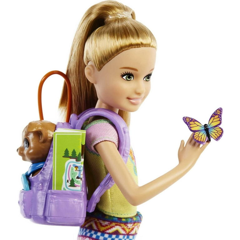 Barbie camping best sale doll and accessories