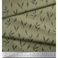 thumbnail image 3 of Soimoi Green Moss Georgette FabricLeaves Print Fabric by the Yard 42 Inch Wide, 3 of 3