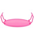 thumbnail image 1 of Multifunctional Microwave Oven Steaming Rack Foldable Plastic Cooking Tray Rack with Anti Skid Lines for Layered Heating and Storage, 1 of 7