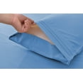 thumbnail image 2 of Prime Series Rayon Made from Bamboo Sheet Set - Wrinkle Free -Softer than Cotton- Deep Pockets - 4 Piece - 1 Fitted Sheet, 1 Flat, 2 Pillowcases Full, Blue, 2 of 4
