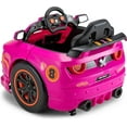 thumbnail image 4 of Kid Trax Dizzy Racers 6V Ride On Electric Car – 360° Spin, Up to 66lbs, Ages 2-5, Pink, 4 of 9