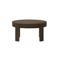thumbnail image 4 of Plank+Beam Solid Wood Contour Round Coffee Table, 30" Coffee Table, Coffee Tables for Living Room, Modern Center Table for Small Spaces, Walnut, 4 of 9