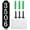 BianK-ShuYuan, variant on Reflective Aluminum Address Plaque, Vertical House Number Sign for Mailbox, Yard Post, Driveway, Outdoor Use, 12" x 6" White with Screws
