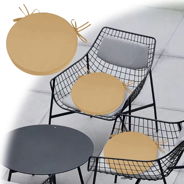 KER Round Outdoor Chair Cushion Terrace Furniture Cushion With Removable Machine Washable Light Covers Stainless Steel Multiple Specifications To Choose From